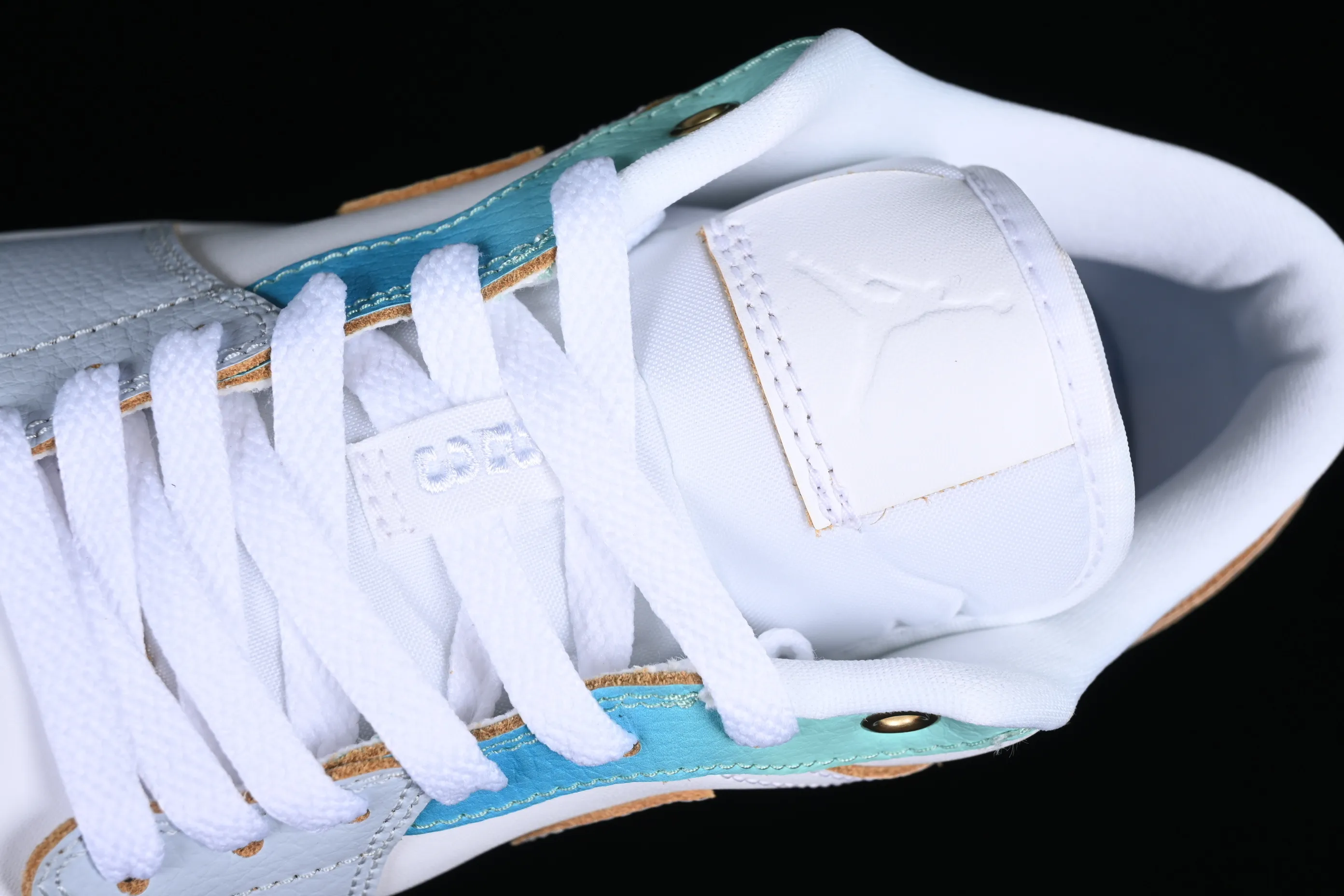 All categories Air Jordan Jordan series basketball shoes Air Jordan 1 Low G version pure original Air Jordan 1 Low AJ1 Joe 1 sea salt blue low-top cultural casual sneakers FN8899-131